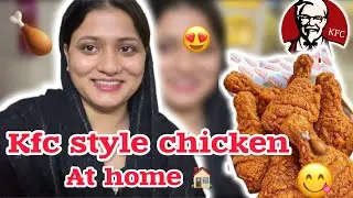 How To Make KFC Chicken At Home Crispy Fried Chicken Vlog&hearts;️🍗|