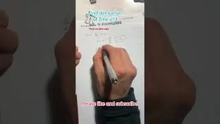 Find derivative of sine function #howto #maths #trigonometric #mathprocess #mathematics #mathproofs