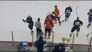 Russian Referee Fights Hockey Player   Video