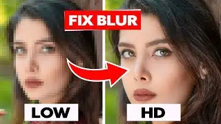 Convert Low Quality Image to HD in Photoshop (Easy Trick) | Blur To HD Fix