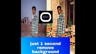 Photo background remove just 1 second