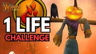 Wizard101 1 Life Challenge VS The Harvest Lord!!