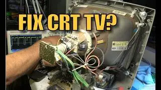 Fix a CRT television with a strange picture fault.