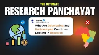 Why Are Developing and Undeveloped Countries Lacking In Research ? | RP 01 Tayog