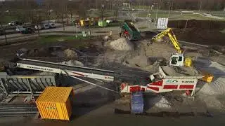 Surfplas Krimpen aan den IJssel , werkzaamheden verzanding