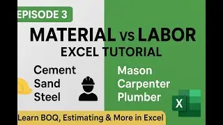Material and Labor Schedule in Excel &ndash; Step by Step