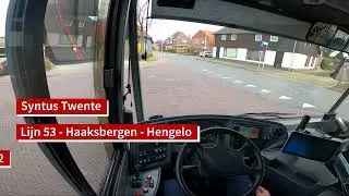 Syntus Twente - Lijn 53 Haaksbergen - Hengelo CS | Dutch Bus driver POV