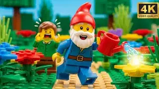 LEGO City Garden: Gnome Statue Came to Life! 🎅🌿