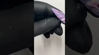 HD Professional Nail Systems&reg;️ Pink & Purple Marble Nail Art #nails #nailart #art