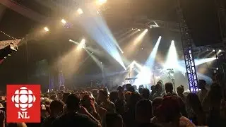 Inside the Iceberg Alley Performance Tent