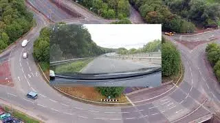 Porthill Roundabout Longport Roundabout - How to turn right at gyratory / spiral roundabout
