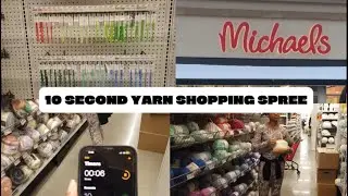 New Year,New Vlog-10 Second Yarn Shopping Challenge!🧶🛒🛍️
