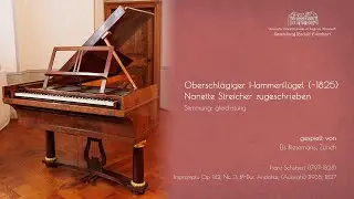 Lot 110: Downstriking Hammerfl&uuml;gel attr. Nannette Streicher, Vienna Fortepiano ca. 1825