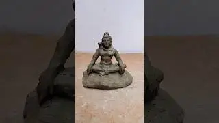small lord shiv idol making at home/how to make Mahadev idol #art#viral #mahadev#shivratri #short
