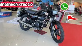 Hero Splendor new model 2025 xtec 2.0 black colour🔥hero splendor xtec 2.0 2025 review✅ on road price
