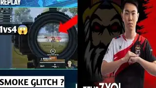 ZEUS ZYOL 1VS 4 TEAM I8 😱 SMOKE GLITCH ? #pmpls4