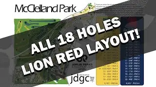 McClelland Park Disc Golf - Lion Reds - All 18 Holes