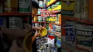 mixing color Choco brown #shortvideo #chocobrown