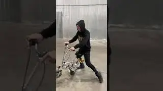 homemade scooter (bicycle) powered by a screwdriver \ самодельный самокат на двигателе шуруповерта