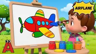 A to Z Vehicles ABC Song 🚗🚁🚛 | Learn the Alphabet with Cars, Trucks & Planes | UZR Nursery Rhymes