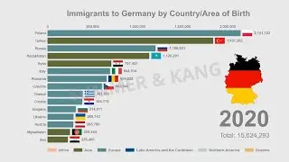 Top 15 Immigrants to Germany  | 1990-2020 | Bar Chart Race | Data Visualisation