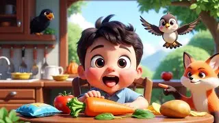 सब्ज़ी खाओ ताकत पाओ 🥕 | Chidiya Rani | Kauwa Aur Lomdi | Good Habits | Kajal Toons