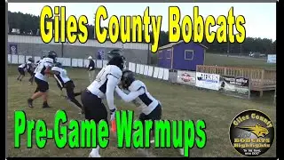 Giles County Bobcats Pre Game Warmups Before Playing Grundy County #bobcatsfootball @ITisandiamIT