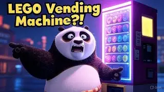 LEGO Roblox Vending Machine Challenge! | PoBlack Panda Dad Builds a Candy Machine