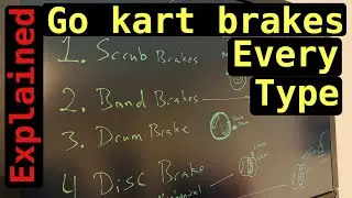 Go kart brakes explained - scrub, band, drum and disc
