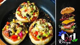 Mini Pizzas Recipe | Cheese Burst Pizza in the Embroidery dominos burst pizza no yeast oven cooking