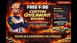 CUSTOM ROOM GIVEAWAY! 🎁 Playing With Subscribers | Smarty UK 17 Gaming 🎮