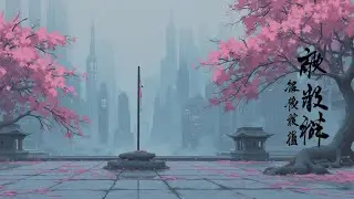 Sakura & Sword - Traditional Japanese Scene | Healing Asian Relaxing Music & Nature Ambience