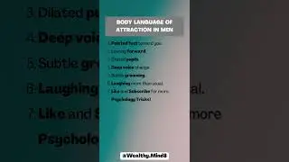 Body Language of Attraction in Men  #shorts #viral #trend #psychology
