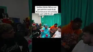 6ix9ine thinks N3on can get with his crush Rubi Rose because she already got with Druski😳 #clip