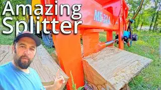 Monster Logs vs MS324 Splitter! | Mini Skid Steer Firewood Battle