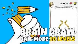 Brain Draw - Are you smart enough? BALL MODE Level 1-20 Walkthrough