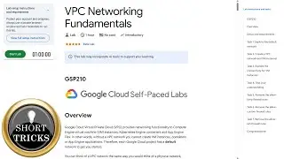 VPC Networking Fundamentals | #qwiklabs | #arcade | #solution | #GSP210