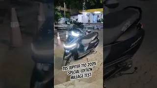 TVS Jupiter 110 2025 Mileage Test | TVS Jupiter 110 2025 Special Edition Mileage Test
