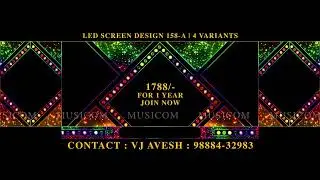 362. Led Screen Design 158 A | 4 Variants | Led Mapping |By Musicom