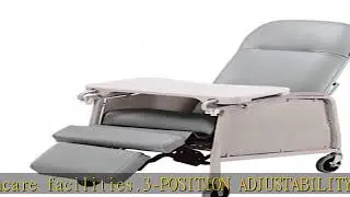 Lumex 3-Position Medical Recliner, Reclining Geri Chair with Wheels, Jade