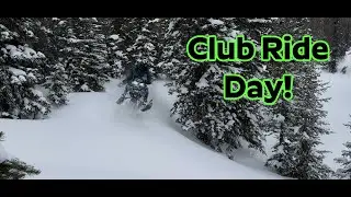 Riding with the Crew  Snowmobile Club Day!