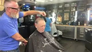 Naked barber