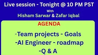 Team Projects  Goals - Zafar Iqbal & Hisham Sarwar - AI earning opportunities