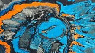 Dragon Eye.  acrylic painting abstract