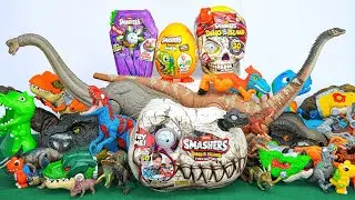 Jurassic World Unboxing Review| TRex Indoraptor Brachiosaurus Allosaurus Triceratops Dino Eggs |ASMR