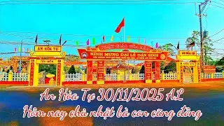 An Hòa Tự ngày 30/11/2025 AL, hôm nay chủ nhật bà con đi chùa cũng đông.