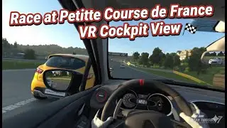 GT7 Clio RS 200 race at Petite Course de France VR Cockpit View