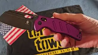 Kizer Sheepdog Purple Aluminum 154CM Clutch lock EDC Beast Blackwashed blade. Worth your time!