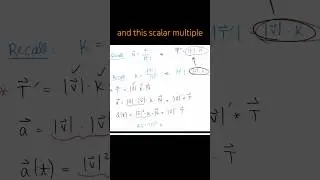 Derive Normal & Tangential Components of Acceleration