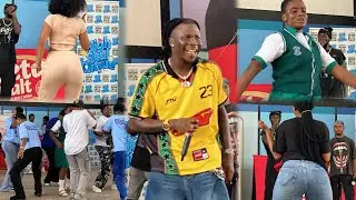 Stonebwoy Ɛnofo kɛseɛ and Atofo kɛseɛ Dance challenge Storms Yaa Asantewaa Girls with big butt shake